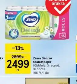 Tesco Zewa Deluxe Toaletpapir ajánlat