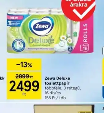 Tesco Zewa Deluxe Toaletpapir ajánlat