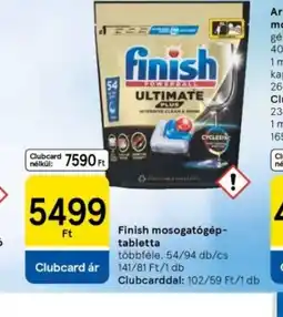 Tesco Finish mosogatgép-tabletta ajánlat