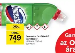 Tesco Domestos fertőtlenítő tisztítszer ajánlat