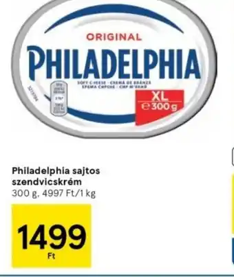 Tesco Philadelphia sajtos szendvicskrém ajánlat