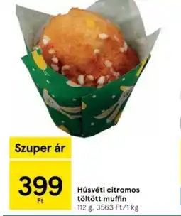 Tesco Húsvéti citromos töltött muffin ajánlat