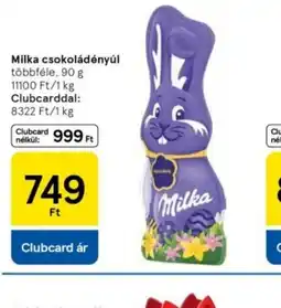 Tesco Milka csokoládenyúl ajánlat