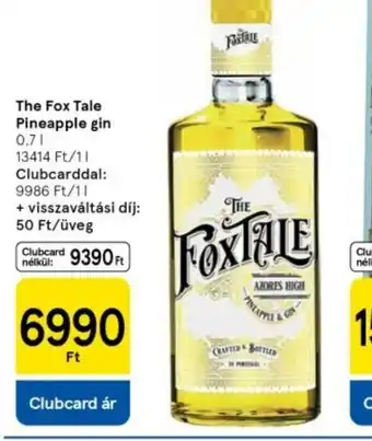 Tesco The Fox Tale Pineapple Gin ajánlat