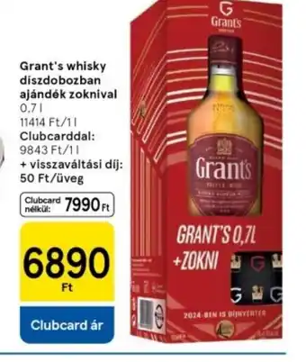 Tesco Grant's 0,7l whisky ajánlat