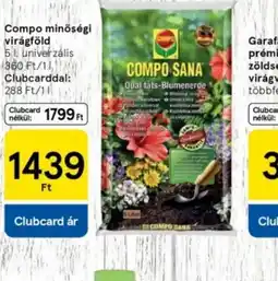 Tesco Compo minőség virágföld ajánlat