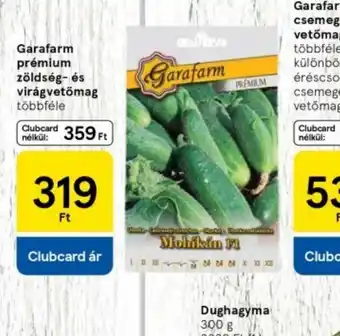 Tesco Garafarm Premium zöldség- és virágvetőmag ajánlat