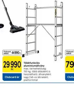 Tesco Többfunkcis alumíniumállvány ajánlat