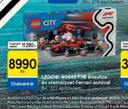 Tesco LEGO® 60443 F1™ boxutca és üzembehelyezet Ferrari autval ajánlat