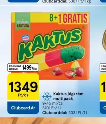 Tesco Kaktus Jégkrém Multipack ajánlat