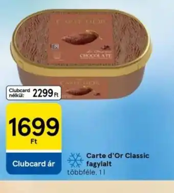 Tesco Carte d'Or Classic fagylalt ajánlat