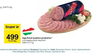 Tesco Sága Royal aszpikos pulykahús ajánlat