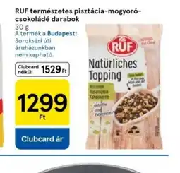 Tesco RUF Természetes pisztácia-mogyor-csokoládé darabok ajánlat