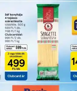 Tesco Szafi konyhája 4 tojásos spagetti ajánlat