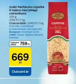 Tesco Izzáski Házi tészta csipetke ajánlat