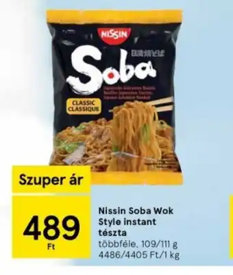 Tesco Nissin Soba Wok Style Instant Tészta ajánlat