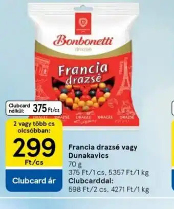 Tesco Bonbonetti Francia drazsé vagy Dunakavics ajánlat