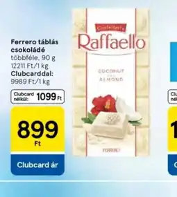 Tesco Ferrero táblás csokoládé Raffaello ajánlat