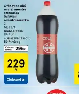 Tesco Gyömbér colás energiaital ajánlat