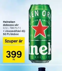 Tesco Heineken dobozos sör ajánlat