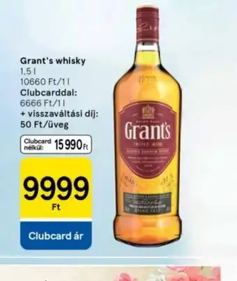 Tesco Grant's whisky ajánlat