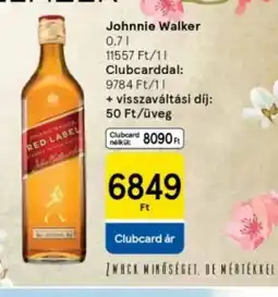 Tesco Johnnie Walker Red Label ajánlat