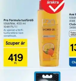 Tesco Pro Formula tusfürdő ajánlat