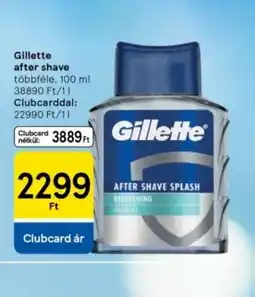 Tesco Gillette After Shave Splash ajánlat