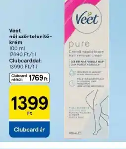 Tesco Veet Pure szőrtelenítő krém ajánlat