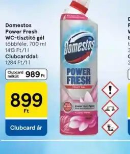 Tesco Domestos Power Fresh WC-tisztít gél ajánlat