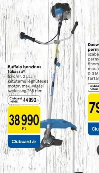 Tesco Buffalo benzines fűkasza ajánlat