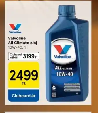 Tesco Valvoline All Climate olaj ajánlat