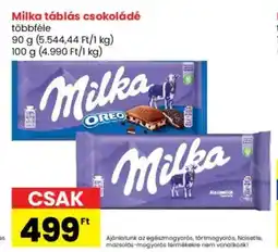 Spar Milka táblás csokoládé ajánlat