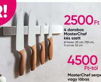 Pepco 4 darabos MasterChef kés szett ajánlat