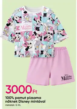 Pepco 100% pamut pizsama nőknek Disney mintával ajánlat