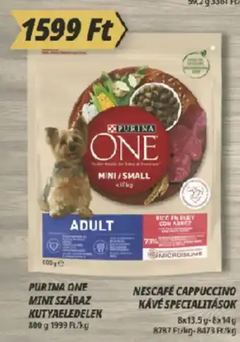 Príma Purina one mini/small kutyaeledelek ajánlat