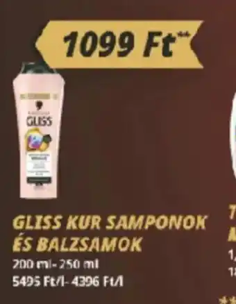 Príma Gliss kur samponok és balzsamok ajánlat