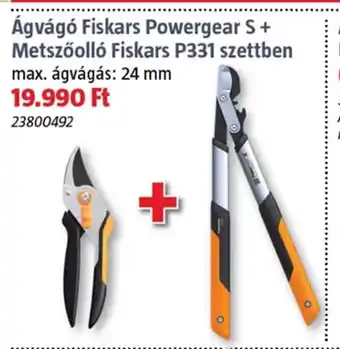 Bauhaus Ágvágó fiskars powergear s + metszőolló fiskars p331 szettben ajánlat