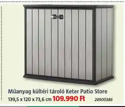 Bauhaus Műanyag kültéri tároló keter patio store ajánlat