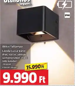 Bauhaus Akkus falilámpa lavida lucca vario ajánlat