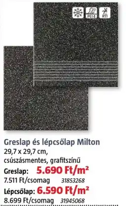 Bauhaus Greslap és lépcsőlap milton ajánlat