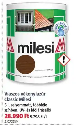 Bauhaus Viaszos vékonylazúr classic milesi ajánlat