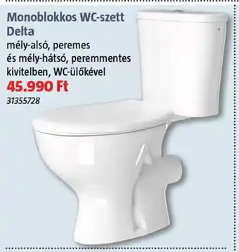 Bauhaus Monoblokkos wc-szett delta ajánlat