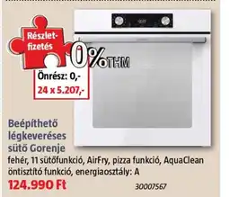 Bauhaus Beépíthető légkeveréses sütő gorenje ajánlat