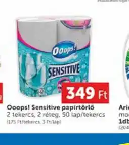 PRIVÁT Ooops! Sensitive papírtörlő ajánlat