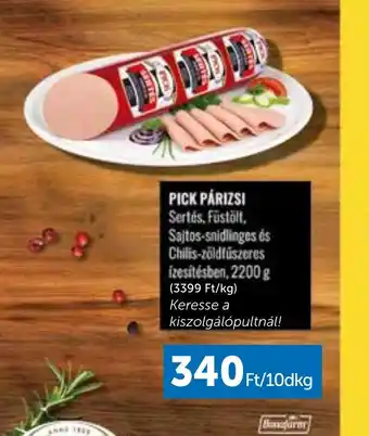 PRIVÁT PICK Párizsi ajánlat