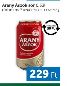 PRIVÁT Arany Ászok sör 0,33l dobozos ajánlat