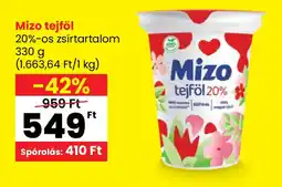 Interspar Mizo tejföl 20%-os ajánlat