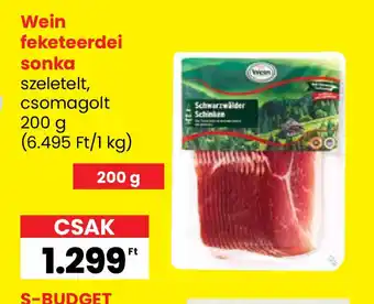 Interspar Wein feketeerdei sonka ajánlat