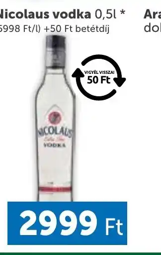 PRIVÁT Nicolaus vodka ajánlat